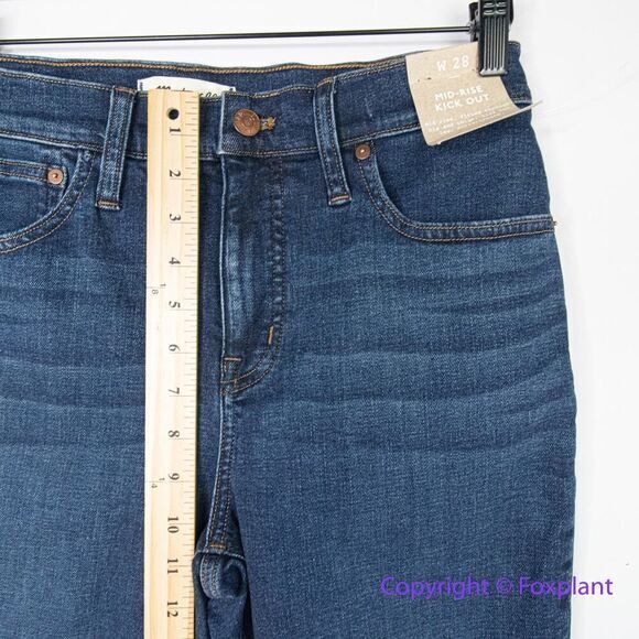 New! Madewell mid rise Kick Out Crop Jeans colleton wash, size 28 - Picture 6 of 15